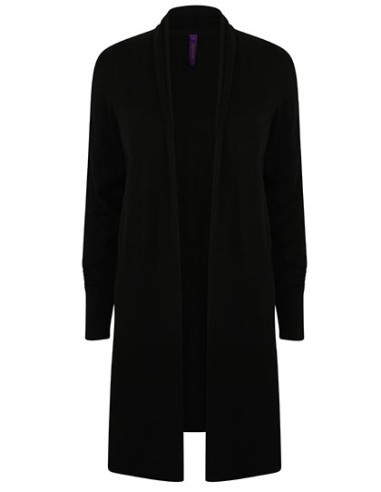 HEN-H719-Ladies Longline Open Cardigan